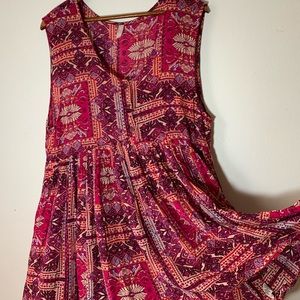Free People | Sleeveless Swing Tunic Dress Size L